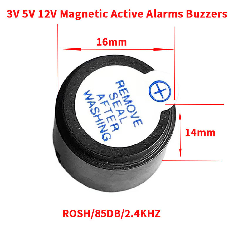 Magnetic Active Buzzer YN-DCY1614-2405P-7.6