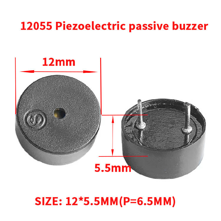 Piezo Passive Buzzer YN-YDW12055-40P-6.5
